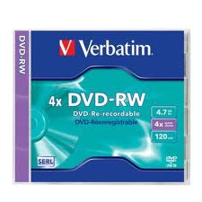 DVD -RW 4,7GB VERBATIM