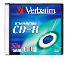 CD - R 700MB 52X SLIMCASE VERBATIM