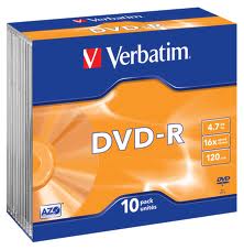 VERBATIM DVD - R 16X PACK 10