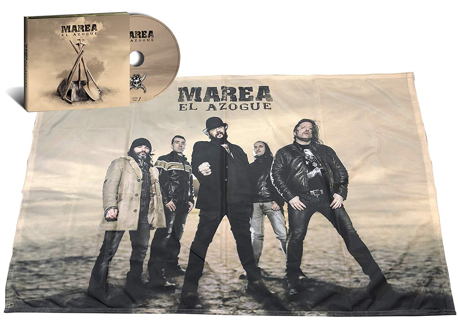 EL AZOGUE -CD + BANDERA FIRMADO-