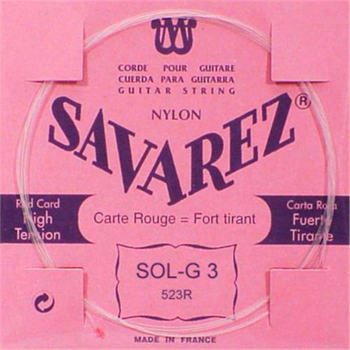 CUERDA GUITARRA SAVAREZ 3a Carta Roja 523-R
