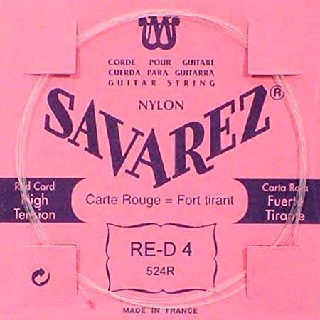 CUERDA GUITARRA SAVAREZ 4a Carta Roja 524-R