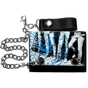 CARTERA RAMONES PIEL +CADENA
