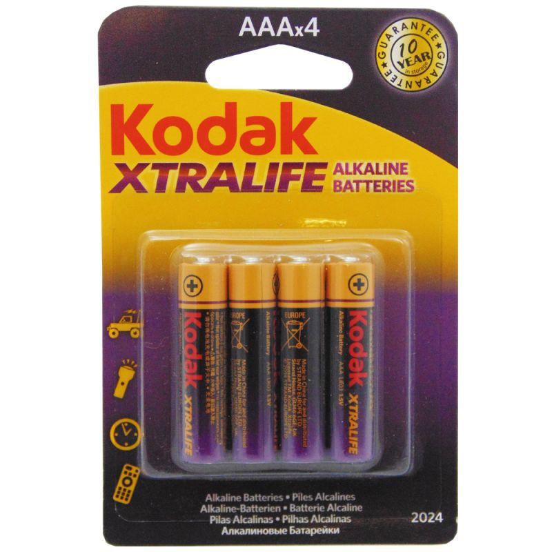 PACK 4 PILAS KODAK XTRALIFE AAA