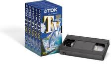 PACK 5 TDK TV VHS 180 MIN