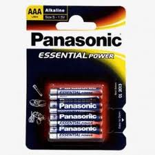 PILA AAA LR03 1,5V ALKALINE PANASONIC PACK x 4