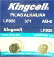 PILA LR1120 1,5V ALKALINA KINGCELL PACK x 2