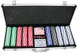 JUEGO DE POKER 500 FICHAS MALETIN METALICO