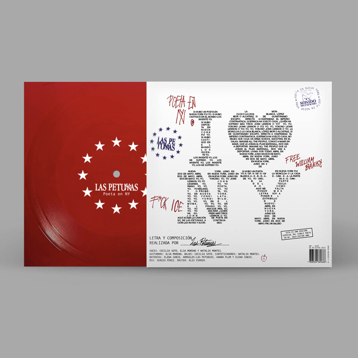 POETA EN NY -VINILO 7   ROJO FLEXI-