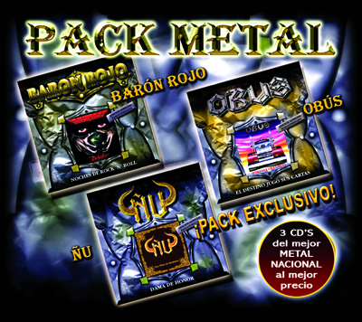 PACK METAL BARON ROJO / OBUS / ÑU