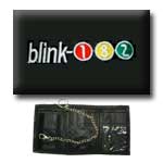 CARTERA BLINK 182 LOGO BORDADO + CADENA