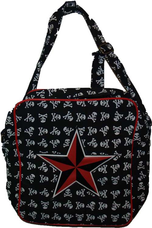 BOLSO CALAVERAS ESTRELLA ROJA