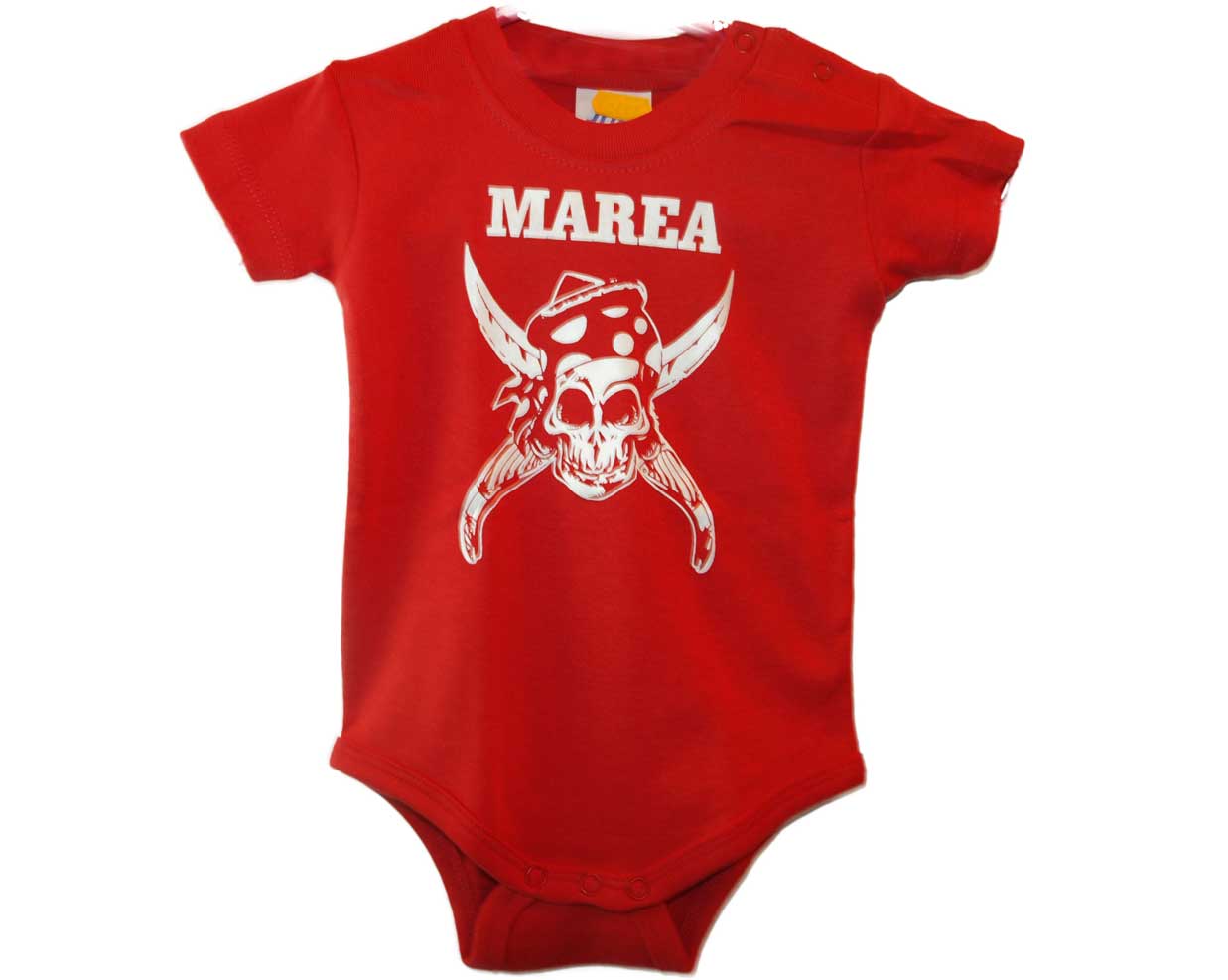 BODY MAREA CALAVERA ROJO -TALLA 6M-