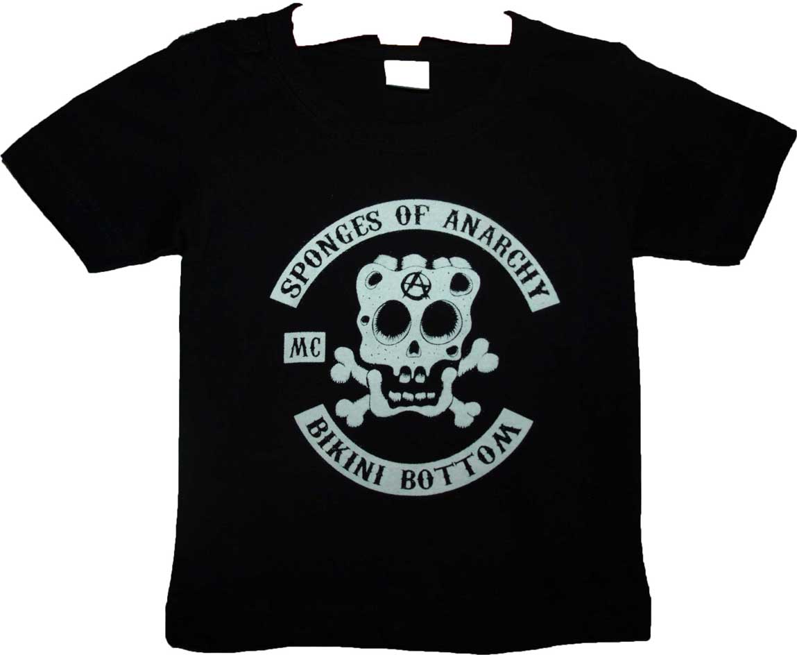 CAMISETA BEBE SPONGES OF ANARCHY -TALLA 1 AÑO-