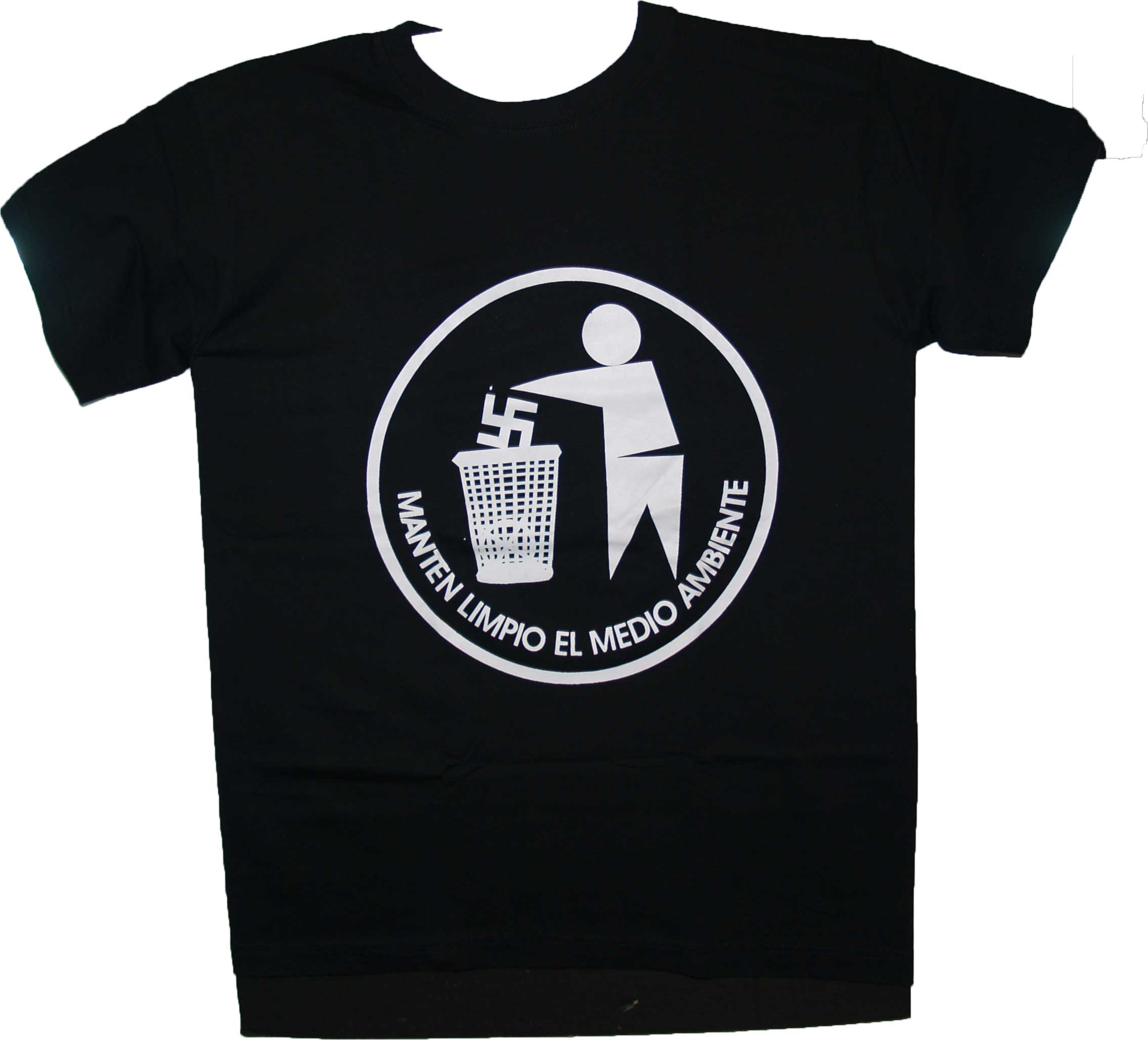 CAMISETA ANTIFASCISTA PAPELERA -TALLA S-