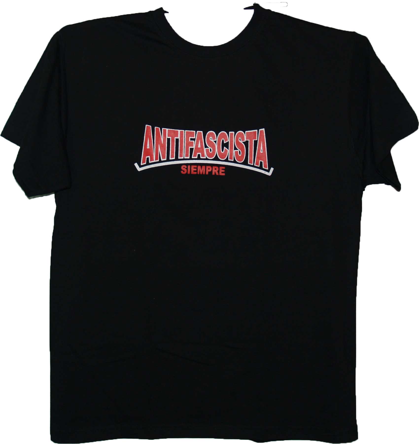 CAMISETA ANTIFASCISTA SIEMPRE -TALLA S-
