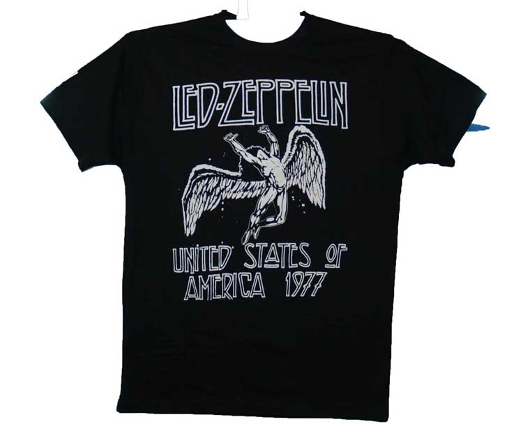 CAMISETA LED ZEPPELIN USA 1977 -TALLA L-