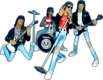 GRUPO FIGURAS RAMONES RESINA