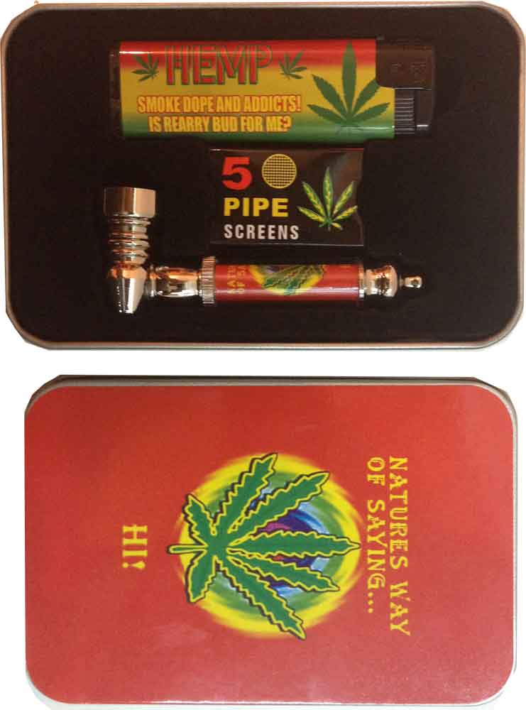 SET SMOKING PIPA MECHERO REJILLAS