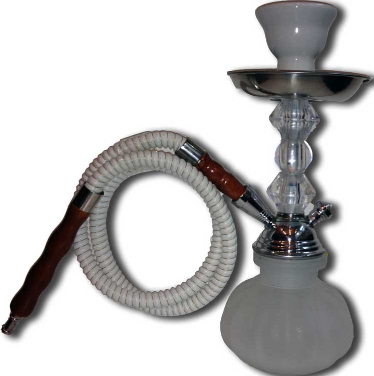SHISHA NARGUILA BLANCA 22-25cm 1 MANGUERA