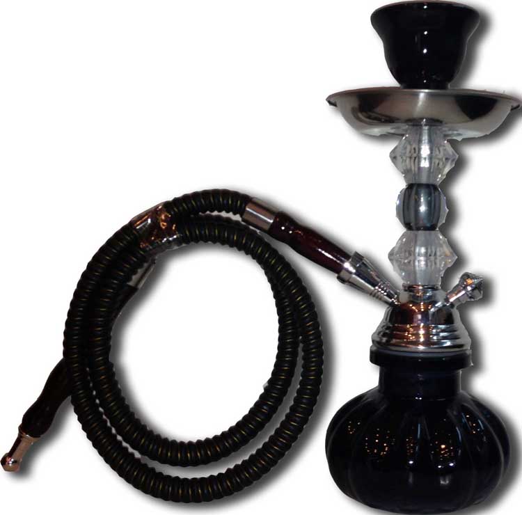 SHISHA NARGUILA NEGRA 22-25cm 1 MANGUERA